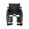 Mckesson Lightweight Wheelchair, Desk-Length Arm, Black Upholstery 146-K320DDA-ELR